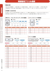 制御盤用アクリル銘板 【株式会社西日本セフティデンキのカタログ】