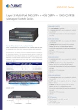 L3 マネージド 24×10G SFP+ ＋2×100G QSFP28 コアスイッチ XGS-6350-24X2Cのカタログ