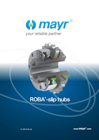 ROBA-slip hubs 【Mayr Japan 合同会社のカタログ】