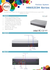 第13世代 CPU AI カード搭載 産業用組込みPC Jetway HB652I3Hのカタログ