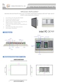 21.5"前面防水産業用パネルPC Jetway HPC215C-サンテックス株式会社のカタログ