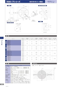 金属羽根ACファンモーター　7806X-TPシリーズ 【株式会社廣澤精機製作所のカタログ】