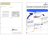 工程管理システム　Simple Schedule Editorのカタログ
