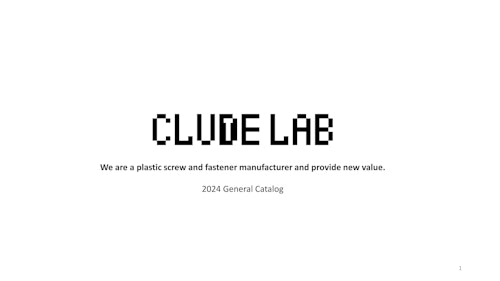 General Catalog EN (株式会社CLUDE LAB) のカタログ