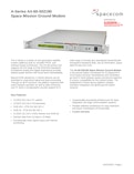衛星通信モデム AX‑60 CCSDS TM/TC-Ascot Co., Ltd.のカタログ