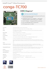 COM Express Compact Type 6 モジュール: conga-TC700のカタログ