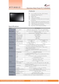 IP66完全防塵防水ステンレス筐体Intel-Ultra5搭載版ファンレス21.5型タッチパネルPC『WTP-9K66-22』-Wincomm Japan Co., Ltd.のカタログ