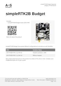 高精度 GNSS技術評価用 simple RTK2Bボー 【サンテックス株式会社のカタログ】