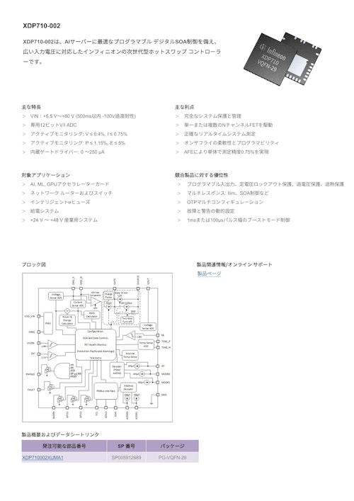 XDP710-002 (インフィニオンテクノロジーズジャパン株式会社) のカタログ