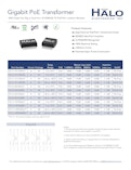 HALO Electronics Gigabit PoE トランスフォーマー-株式会社アルテックスのカタログ