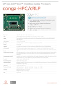 conga-HPC/cRLP：COM-HPC Client Size A（第13世代インテル Core）データシート-congatec Japan K.K.のカタログ