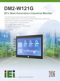 12.1インチ 手袋をしたままの操作可能な産業用液晶ディスプレイ IEI DM2-W121G 【サンテックス株式会社のカタログ】