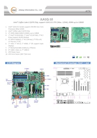 産業用ATXマザーボード Jetway JLA1Q-10 【サンテックス株式会社のカタログ】