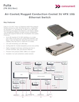 Fulla - 空冷/堅牢な伝導冷却 3U VPX 10G イーサネットスイッチのカタログ
