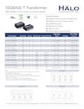 HALO Electronics 10GBASE-Tトランスフォーマの紹介-株式会社アルテックスのカタログ