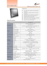 Celeron版19型-IP66防塵防水パネルPC『WTP-8B66-19W』-広範囲動作温度版のカタログ