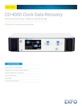【EXFO社】クロックデータリカバリ(CDR)『CD-4000』のカタログ
