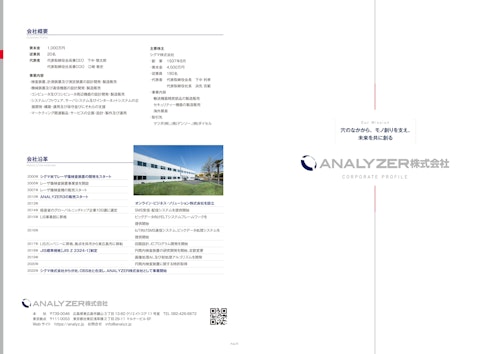 ANALYZER株式会社 プロフィール (ANALYZER株式会社) のカタログ