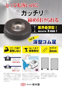 【周辺部品】薄型ゴム足　TM-347 【株式会社栃木屋のカタログ】
