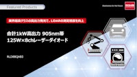 合計1kW高出力 905nm帯 125W×8chレーザーダイオード 【ローム株式会社のカタログ】