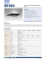 【超薄型仕様】デジタルサイネージプレーヤー、DS-082のカタログ