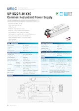 UMEC ACDC 1200W Hot-swappable Redundant Power_UP1K22R-01XXGのカタログ