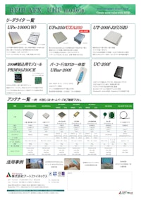 UHF帯リーダライタ 【株式会社アートファイネックスのカタログ】