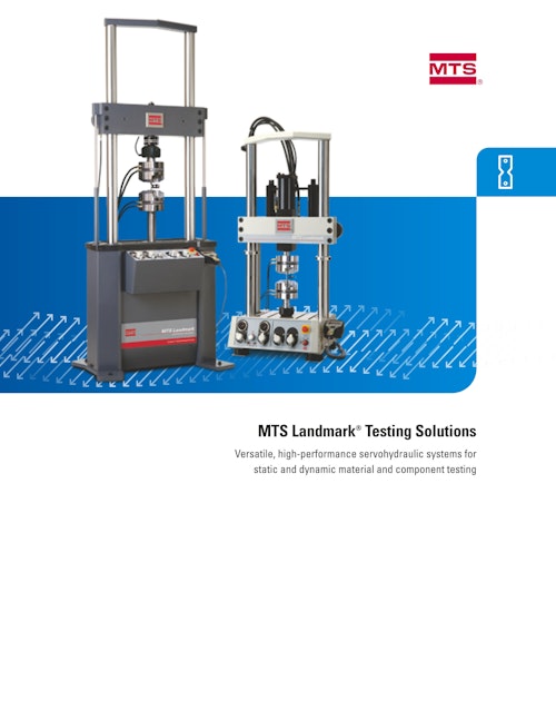 Landmark® 油圧サーボ疲労試験機 (エムティエスジャパン株式会社) のカタログ