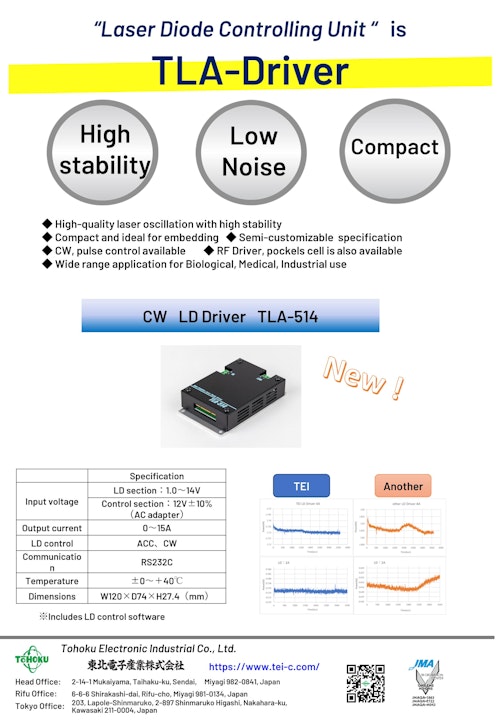 LD driver (東北電子産業株式会社) のカタログ