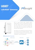 屋外用LoRaWANゲートウェイ クアッドコアプロセッサ 防塵防水IP67 Milesight UG67-サンテックス株式会社のカタログ