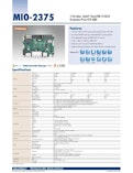 第11世代Intel Core搭載 2.5インチ組込みCPUボード、MIO-2375-アドバンテック株式会社のカタログ