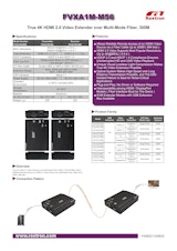 4K HDMI KVM延長器Rextron FVXA1M-M56のカタログ