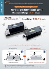 Wireless Digital Precision Level LevelMan ADL-T5 Seriesのカタログ