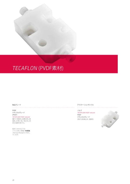 TECAFLON（PVDF） (エンズィンガージャパン株式会社) のカタログ