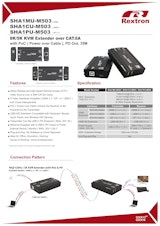 USB-C 35M延長器 Rextron SHA1CU-M503のカタログ