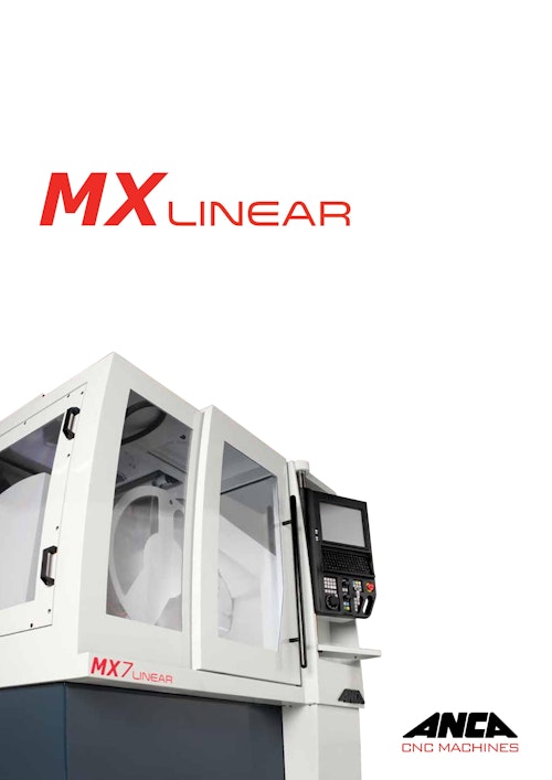 MX7 Linear (ANCA Machine Tools Japan株式会社) のカタログ