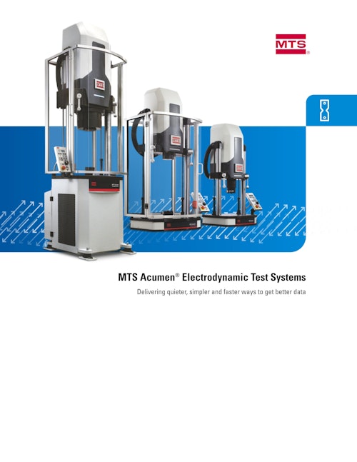 Acumen® 電気式疲労試験システム (エムティエスジャパン株式会社) のカタログ