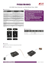 4K HDMI KVM延長器Rextron FVXA1M-M43のカタログ