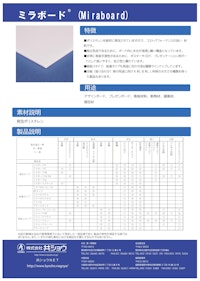 ミラボード：スチレンボード 【株式会社共ショウのカタログ】