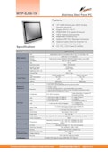 完全防塵・防水ファンレス・19型Elkhart Lake Celeron版パネルPC『WTP-8J66-19』-Wincomm Japan Co., Ltd.のカタログ