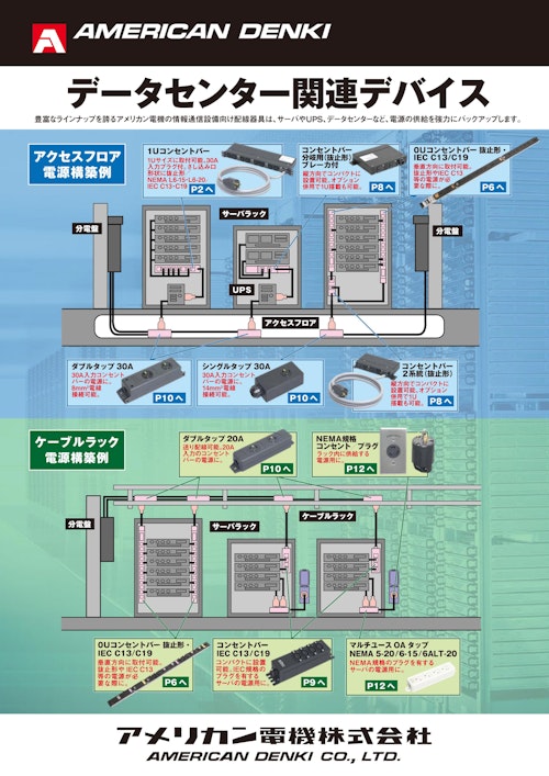 データセンター関連デバイス (アメリカン電機株式会社) のカタログ