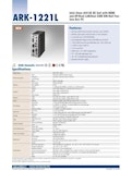 Intel Atom搭載 産業向けファンレスゲートウェイ、ark-1221L-Advantechのカタログ