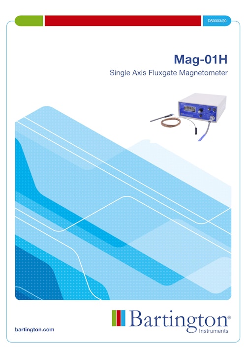 Single Axis Fluxgate magnetometer Mag-01H (国際電子工業株式会社) のカタログ