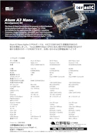 Atum A3 Nano Agilex3 FPGA ボードTerasic製 【立野電脳株式会社のカタログ】