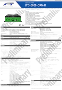 NVIDIA Jetson AGX ORINシリーズ エッジAI組込みPC C&T JCO-6000-ORN-B 【サンテックス株式会社のカタログ】