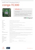 conga-TC300: COM Express Type 6 Compact（インテル Core Series 3）データシート-congatec Japan K.K.のカタログ