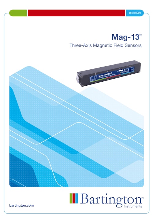 Three-Axis Magnetic Field Sensors　Mag-13 (国際電子工業株式会社) のカタログ