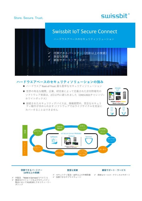 iShield IoT Secure Connect (スイスビットジャパン株式会社) のカタログ