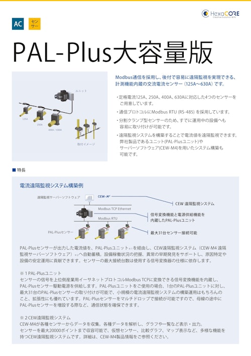 (監視)PAL-Plus大容量版 (ヘキサコア株式会社) のカタログ