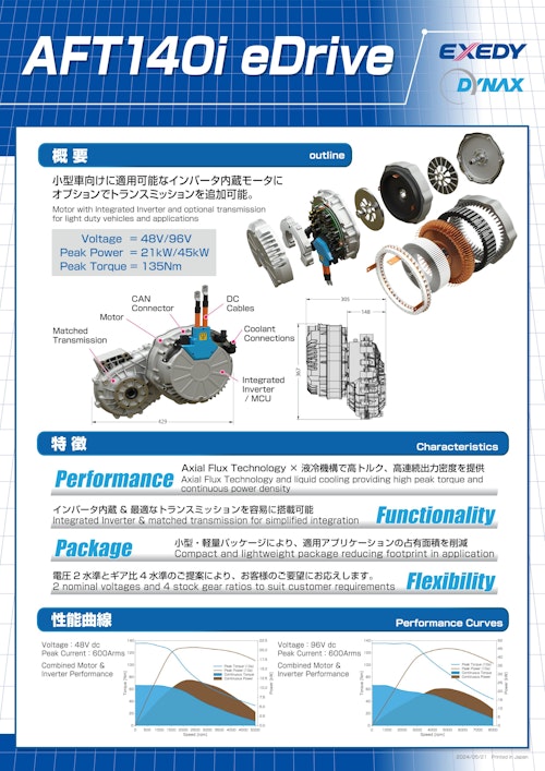 Axial Flux Technology eDrive (株式会社ダイナックス) のカタログ